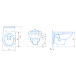 Унитаз подвесной "Рио Люкс" сиденье полип.микролифт белый (Rosa)