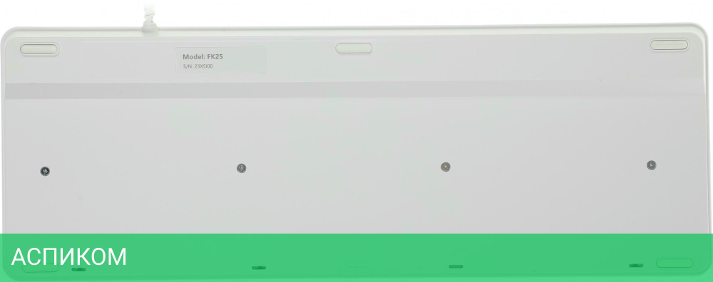 Клавиатура A4Tech Fstyler USB slim White белый/серый (FK25)