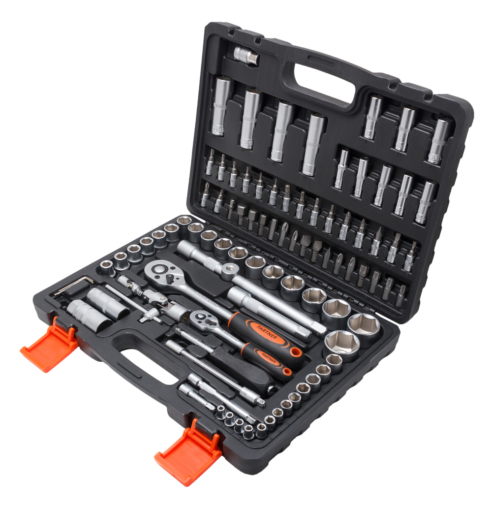 Набор инструмента 94пр.1/4''&amp;1/2'' (6-гран)(4-32мм) Partner PA-4094