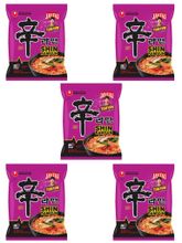 Лапша Nongshim Shin Ramyun острая Том Ям 123 г x 5 шт