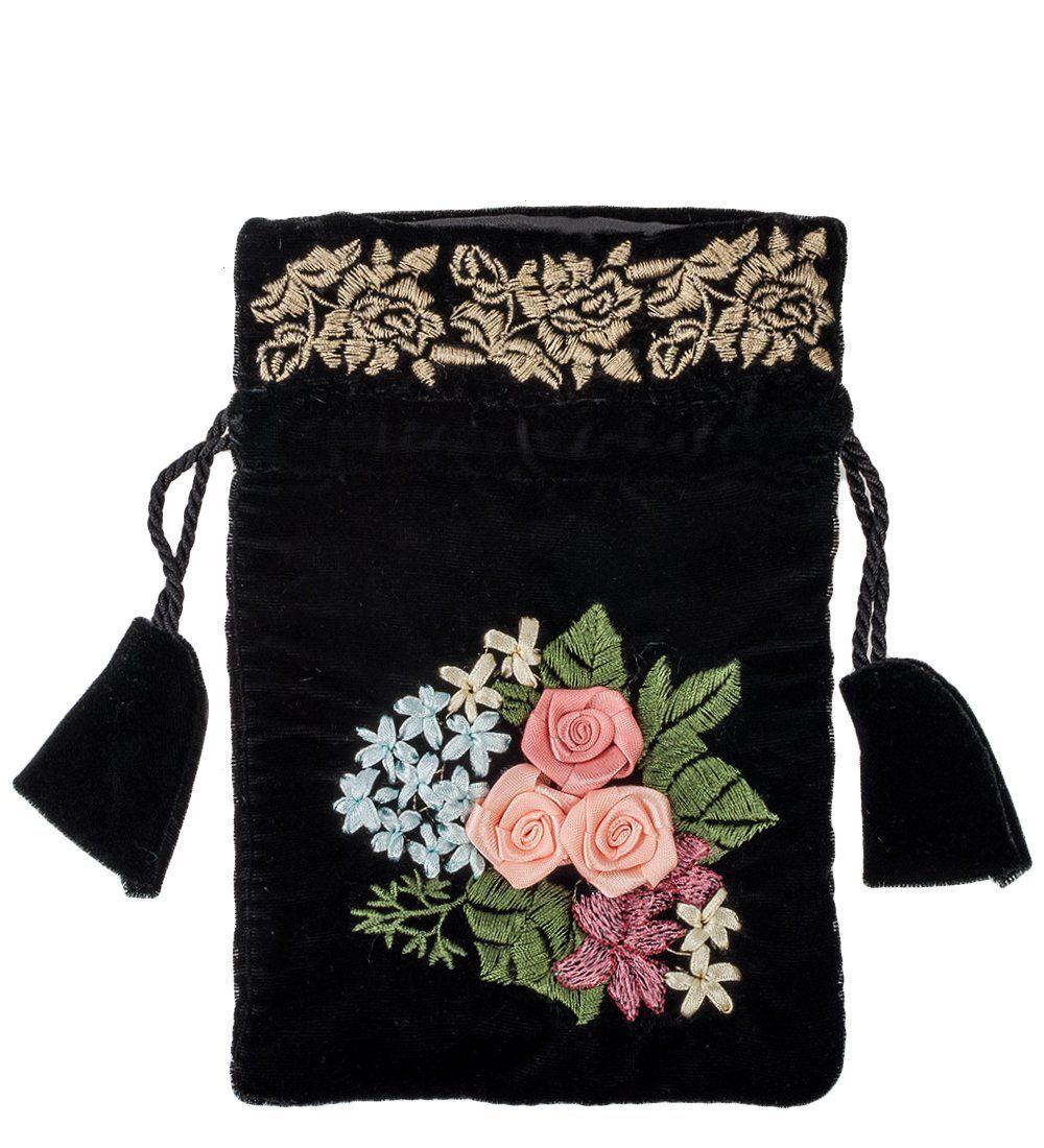 LK-20 Мешочек из вельвета «Магия цветов»