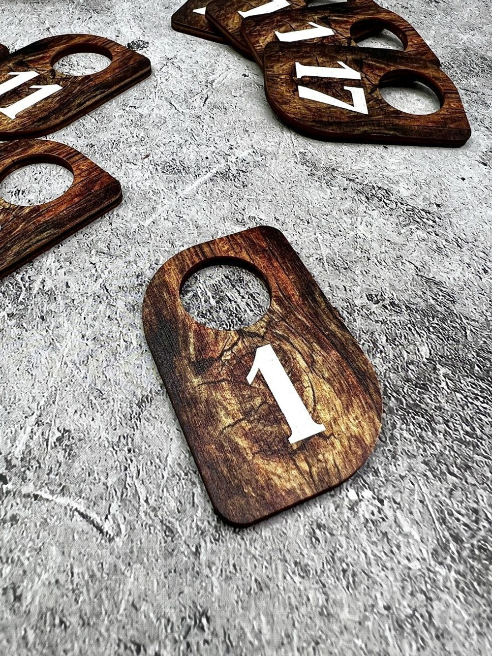 Номерки для гардероба 4х6 см