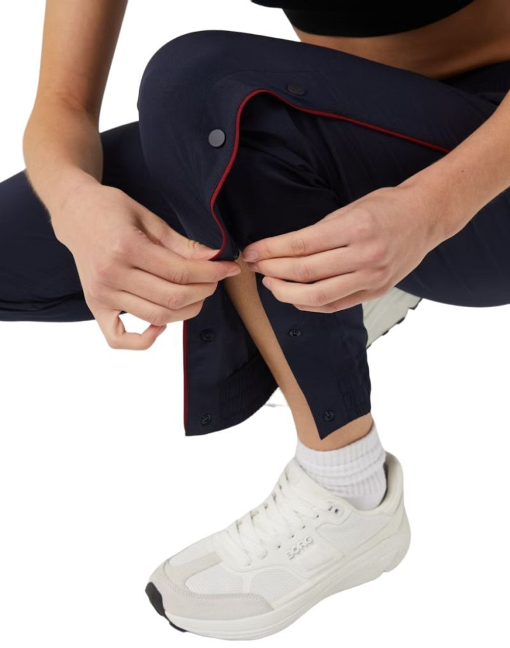 Женские теннисные брюки Björn Borg Ace Woven Track - небесный