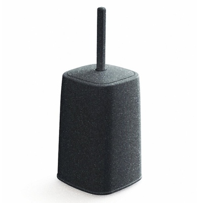 Ерш для туалета "Лофт" на высокой подставке, черный камень