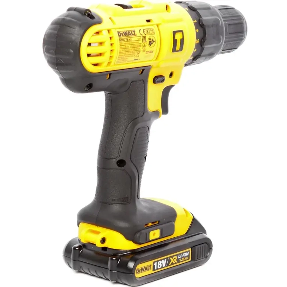 DeWalt DCD776S2-B5 аккумуляторный шуруповерт (2 x 1.5 Ач, ЗУ)