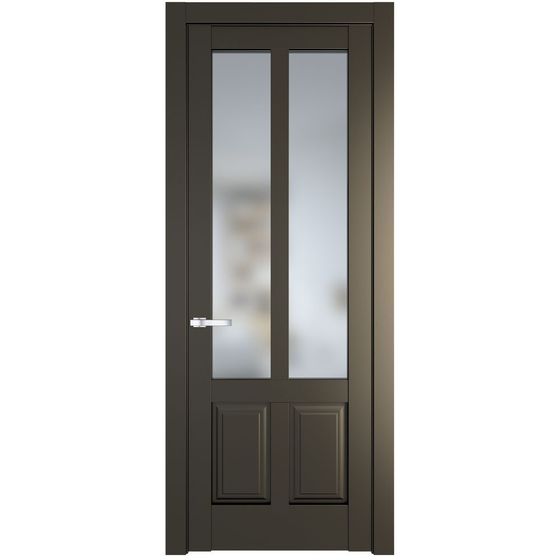 Межкомнатная дверь эмаль Profil Doors 4.8.2PD перламутр бронза стекло матовое
