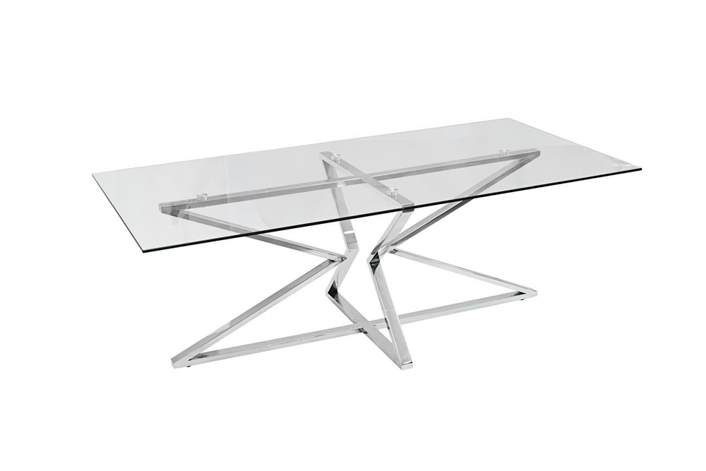 13RX3012-SILVER-Стол журнальный 120*60*43см