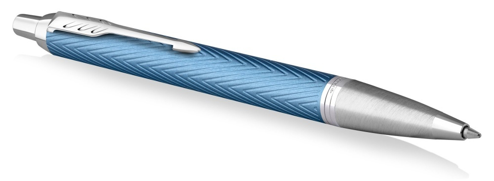 Шариковая ручка Parker IM Premium K318  Blue Grey CT, стержень: M, цвет чернил: blue, в подарочной упаковке.