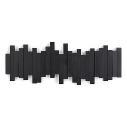 Настенная вешалка Sticks черная