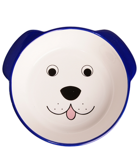 Mr.Kranch Миска керамическая для собак Мордочка собаки 180мл. Синяя