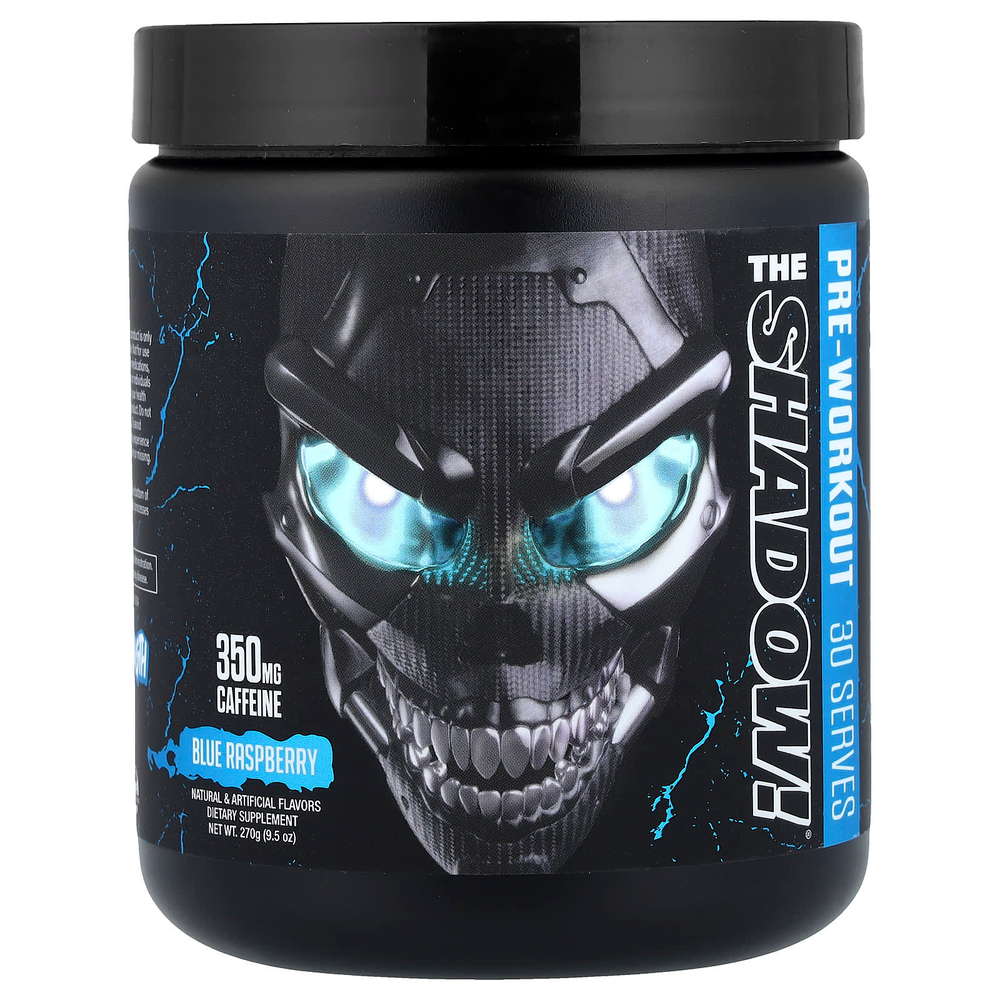 JNX Sports, The Shadow, предтренировочная добавка, голубая малина, 270 г