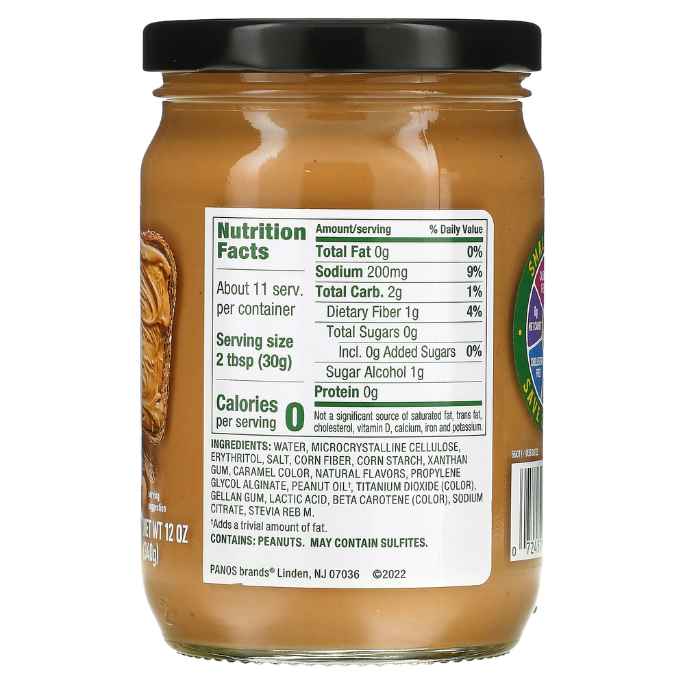 Walden Farms, Взбитая паста из арахиса, 12 унций (340 г)