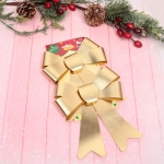 Бант на ёлку «Сказочные блики» (набор 2 шт), Золото