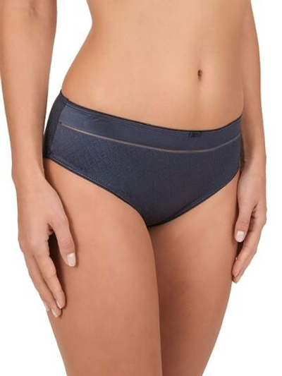 Жаккардовые трусики-слипы с мелким рисунком (Размер: 50) (Цвет: темно-синий)