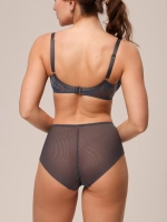 Трусы Zebra слипы с высокой линией талии (принт/графит)