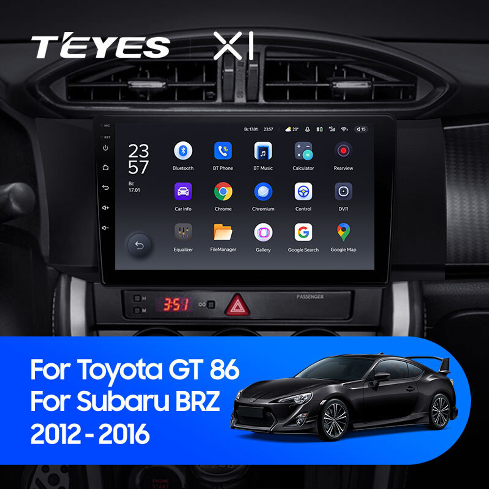 Teyes X1 9" для Toyota GT 86 2012-2016