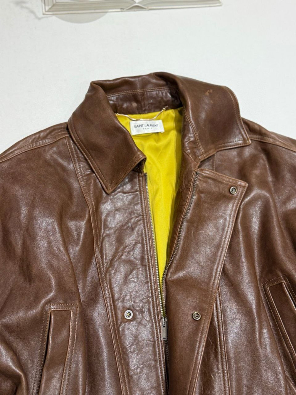 Кожаная куртка Yves Saint Laurent