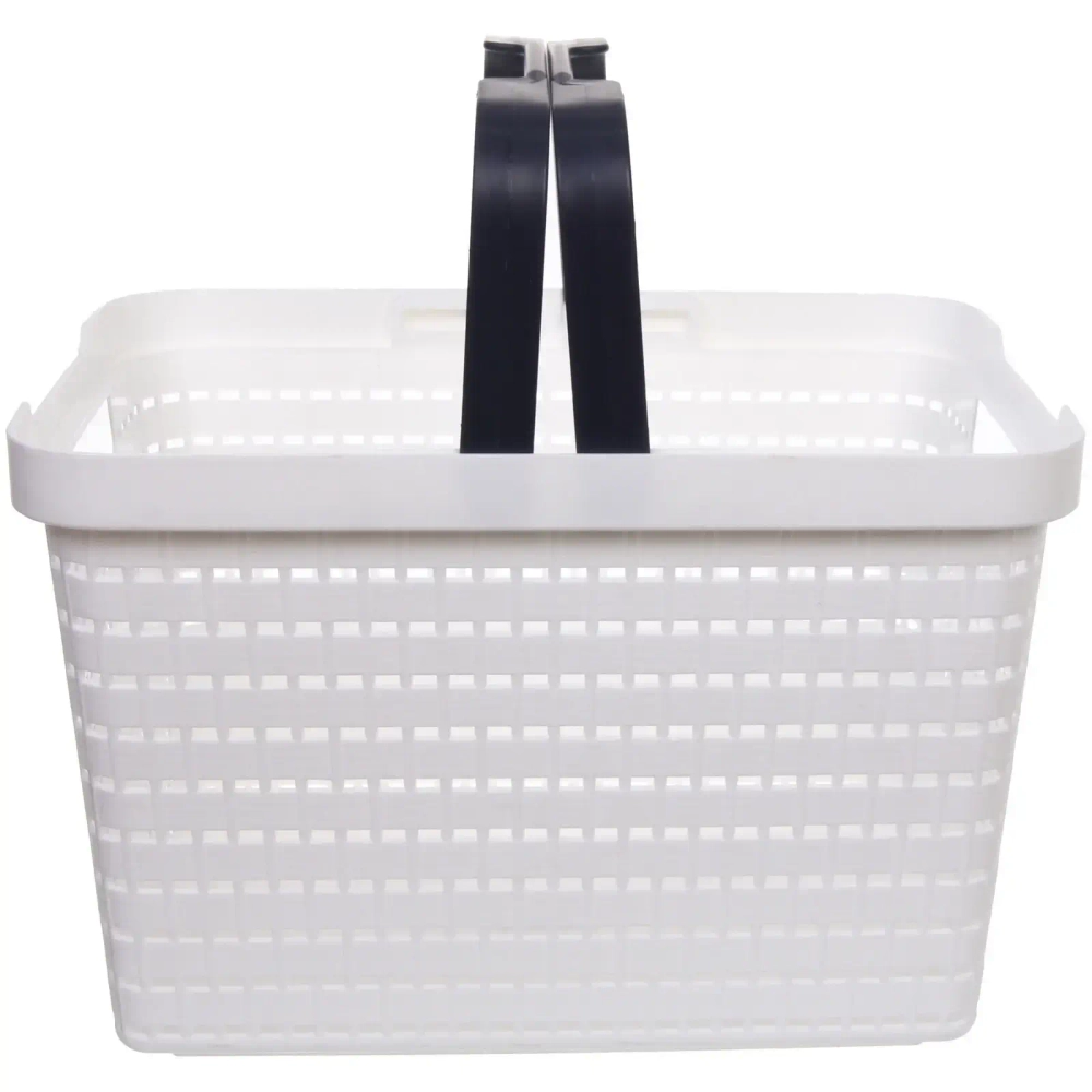 Корзинка для хранения с ручками «ФЛОДАРЛИНГ», цвет белый, 35*25.5*22.5см