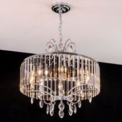 Citilux Инга CL335181 Люстра подвесная хрустальная Хром