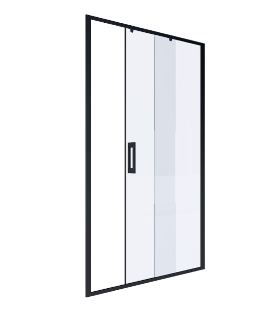 Душевая дверь Alex Baitler 110 AB61B110 стекло прозрачное/профиль черный матовый