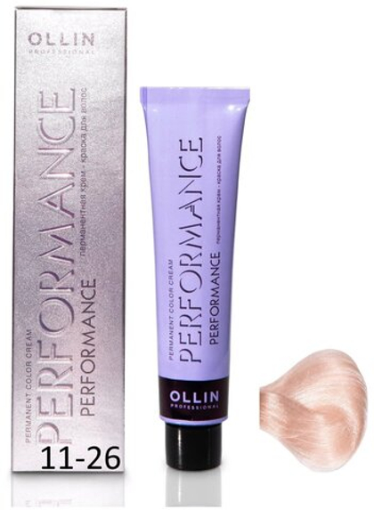 OLLIN PERFORMANCE 11/26 специальный блондин розовый 60мл Перманентная крем-краска для волос