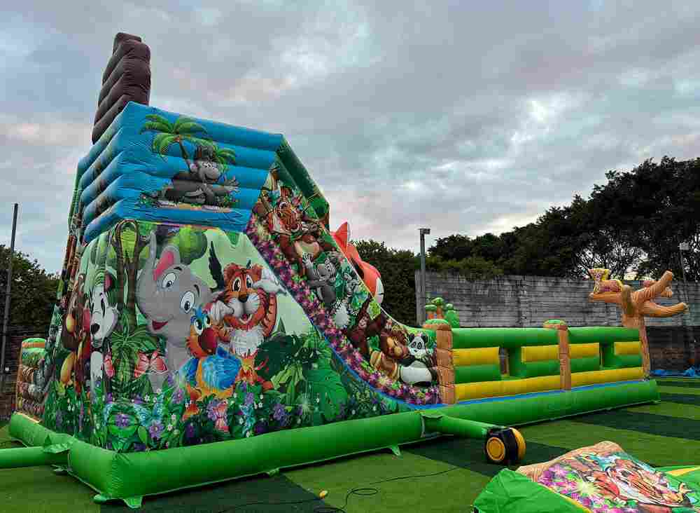 Коммерческий надувной батут «Прайд 2» с широким входом, 12*7*6 м