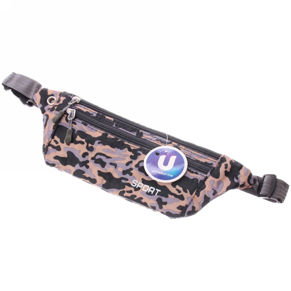 Сумка на пояс для документов и телефона «Ultramarine - Street sports», яркое хаки, микс 4 цвета, 34*11,5*19,5см