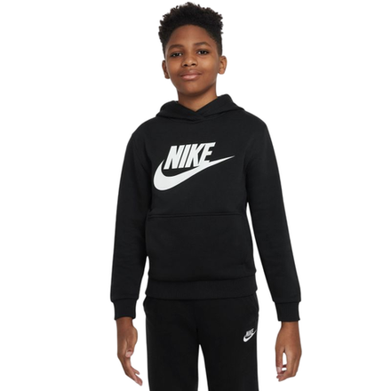 Детская теннисная толстовка Nike Kids Sportswear Club Fleece - black/white
