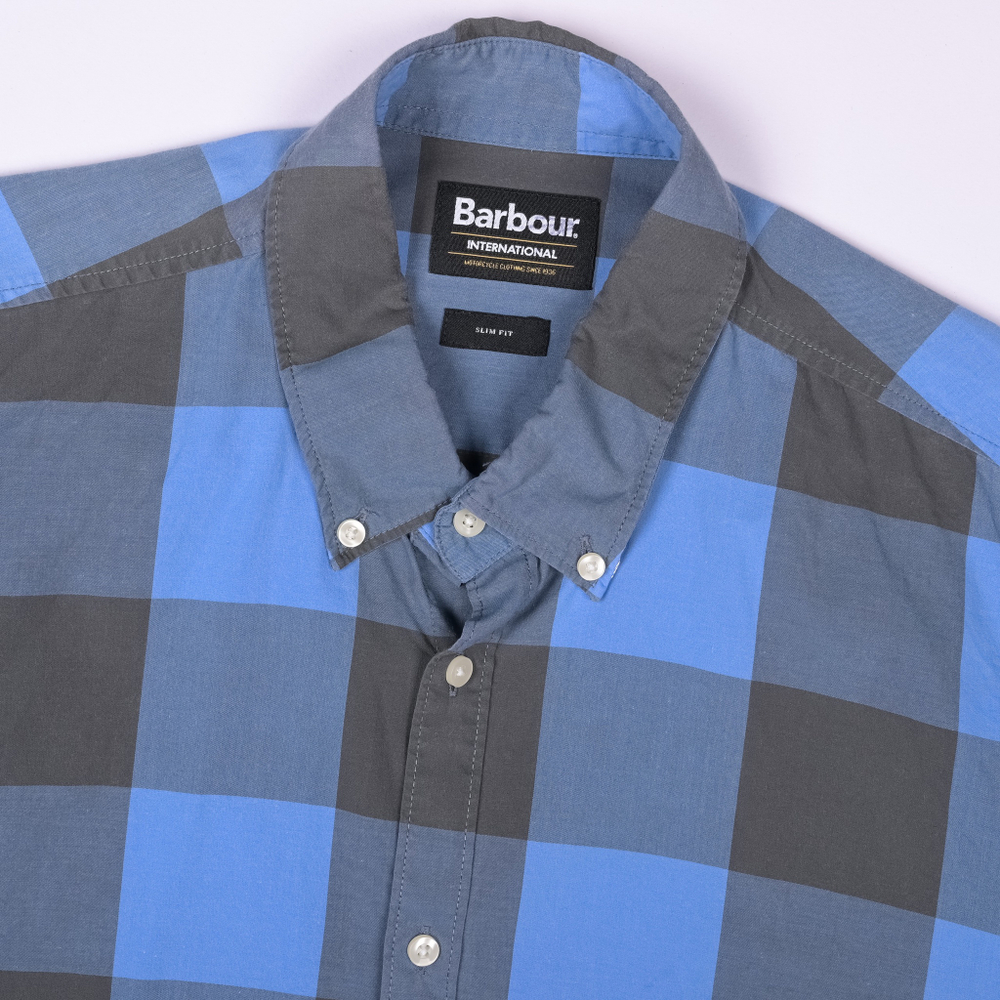 Легкая рубашка Barbour International в крупную клетку, L