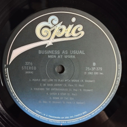 Винтажная виниловая пластинка LP Men At Work Business As Usual (Japan 1982) (Obi)