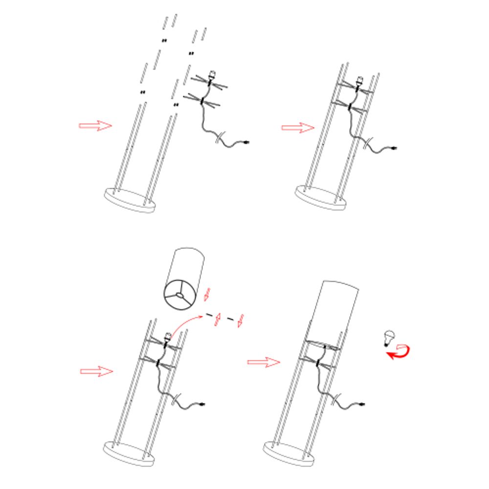 Торшер светильник Rivoli Bianca D7041-502 1 * Е27 60 Вт классика