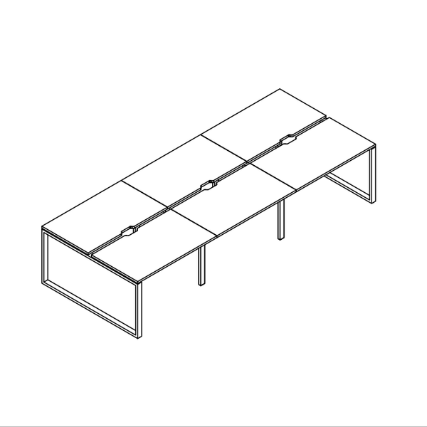 Бенч 6 рабочих мест