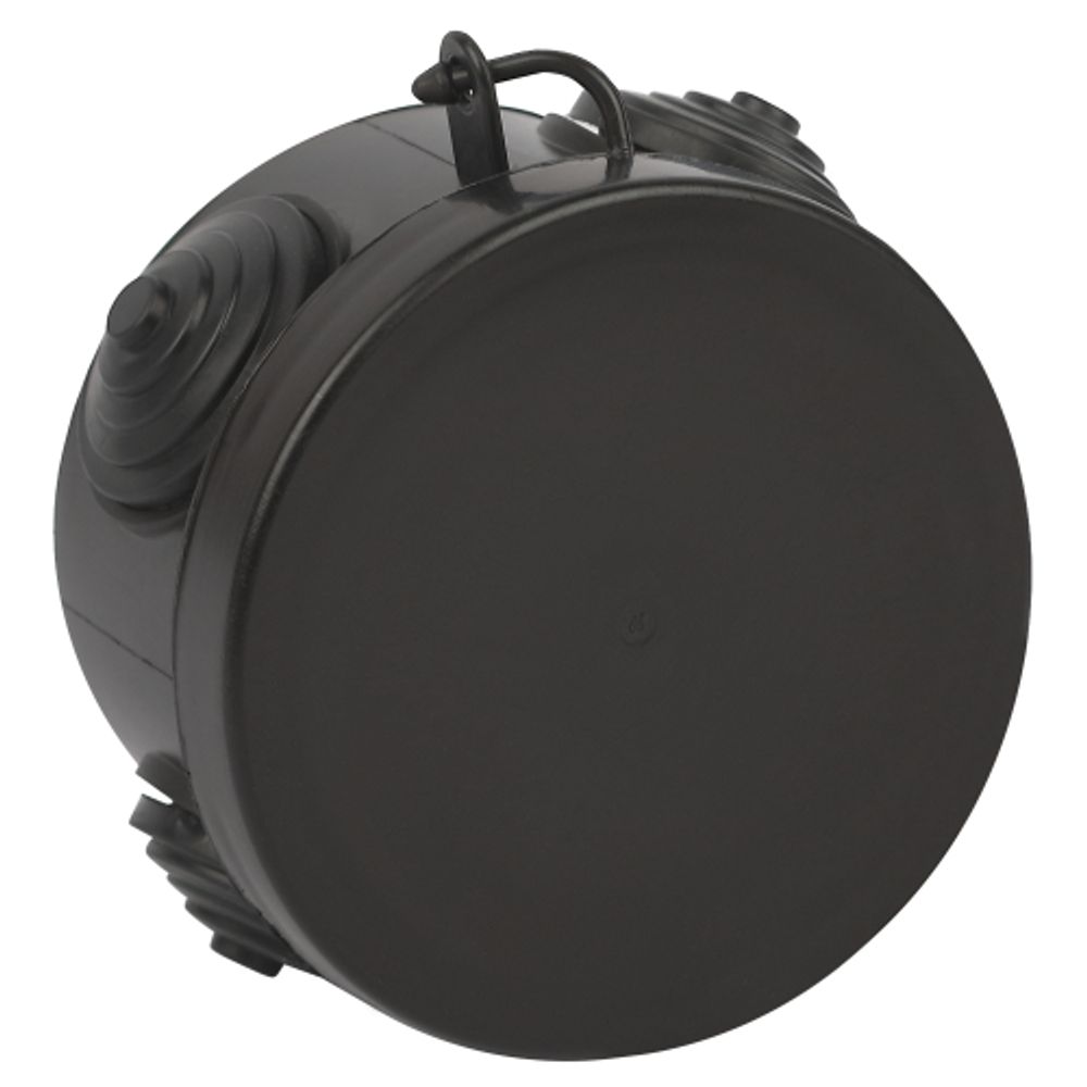 Распаячная коробка ЭРА KOR-65-40-4g-B открытой установки черная 65х40мм с гермовводами 4 вх. IP54