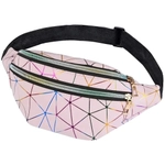 Сумка на пояс «Harizma», цвет пудровый, 31*12 см