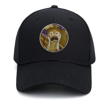 Нашивка термоаппликация на одежду и на рюкзак. Крик Морти