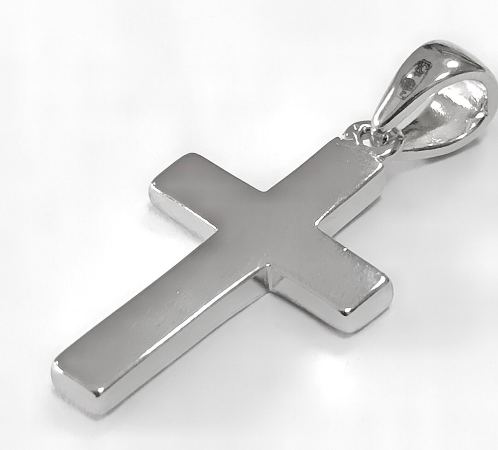 Ювелирный крест из серебра с опалом