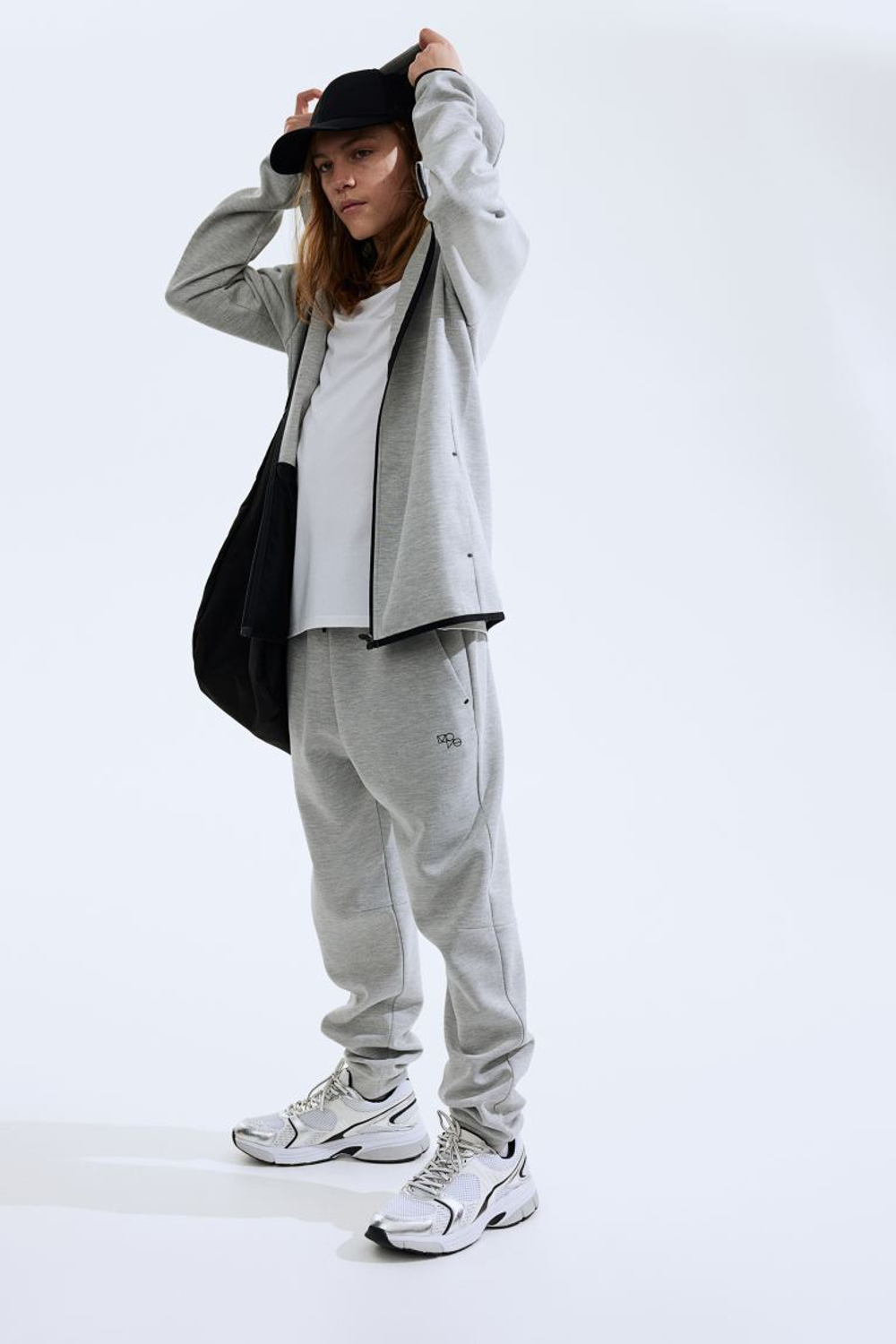 H&М Спортивные брюки, светло-серый