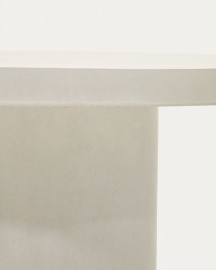 Aiguablava Круглый стол из белого цемента Ø 120 см Испания La Forma