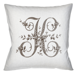 Арт-подушка Объект мечты Монограмма буквы K