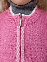 Жилетка вязаная на молнии