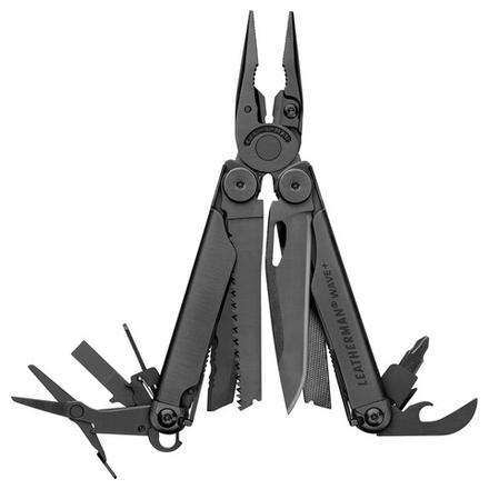 Мультитул Leatherman Wave Plus Black, 18 функций, черный, нейлоновый чехол