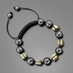Браслет шамбала из гематита и пирита Rico la Cara AMX005190