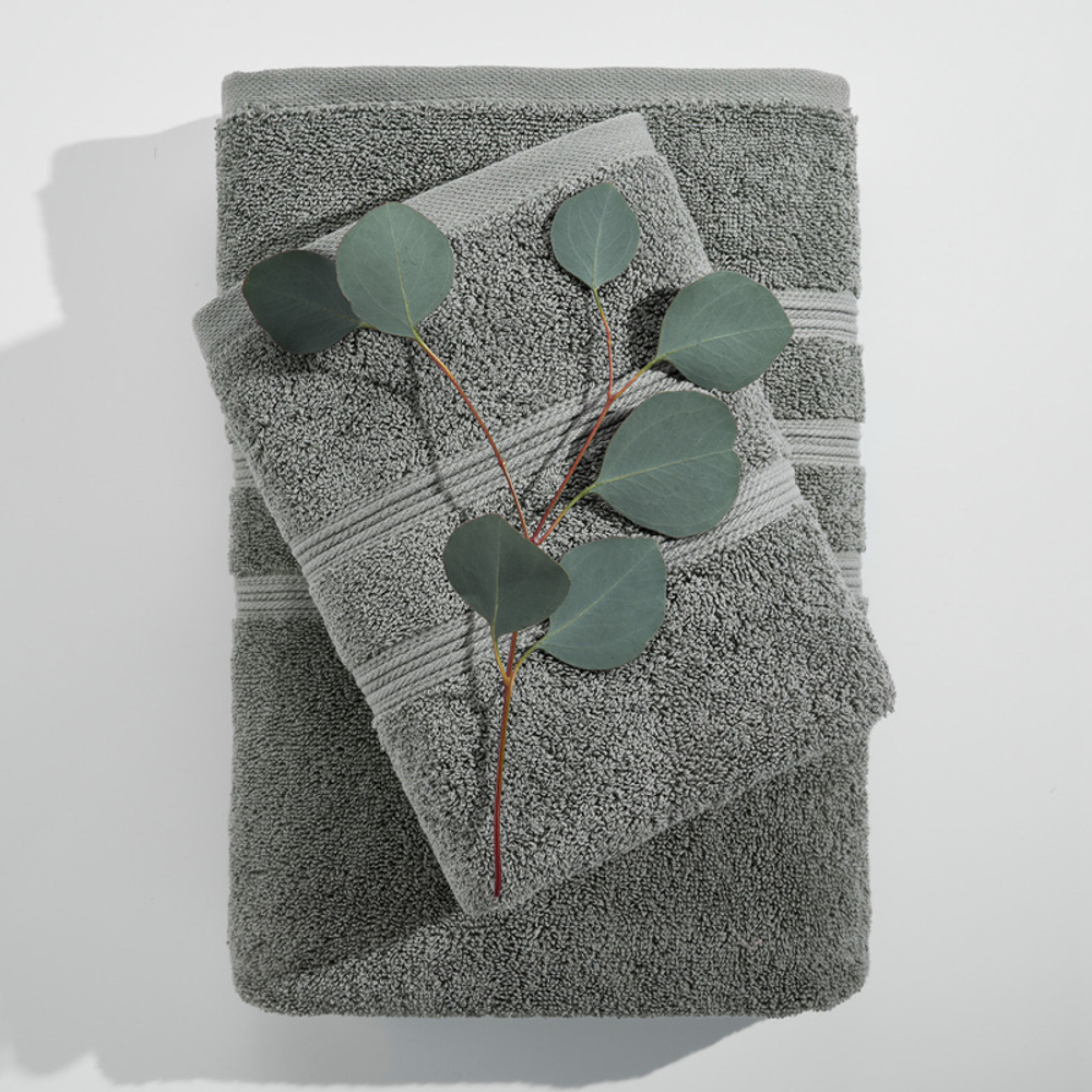 Набор полотенец Ницца 70х140 + 50х90 серый