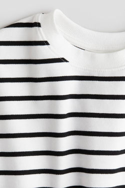 H&M Толстовка с круглым вырезом, белый