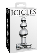 Анальный стимулятор Icicles № 47 - 10,7 см. (Цвет: прозрачный)
