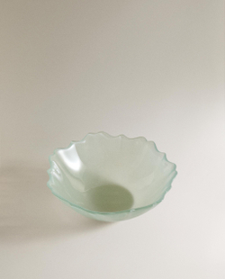 Zara Home миска из стекла, цвет зелёный, 16 см · 0288/211