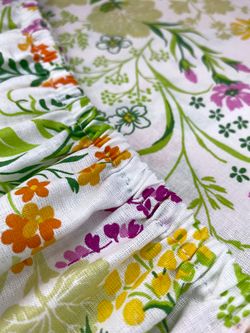 Простынь на резинке бязь Сказка "Полевые цветы" 90x200 см