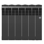 Радиатор биметаллический Royal Thermo BiLiner 350 Noir Sable 6 секций