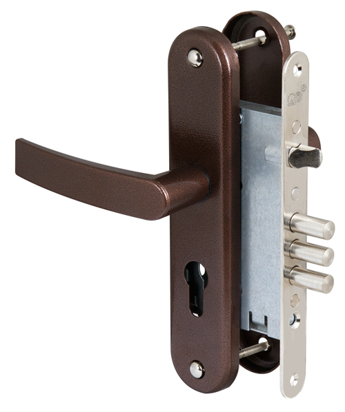 Замок врезной 3В 4-31/55 медный антик