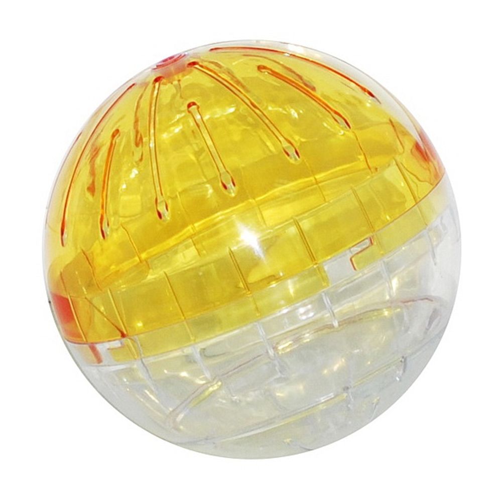 Колесо N1 для грызунов "ШАР" прогулочный, пластиковый, прозрачный Д12,5 см